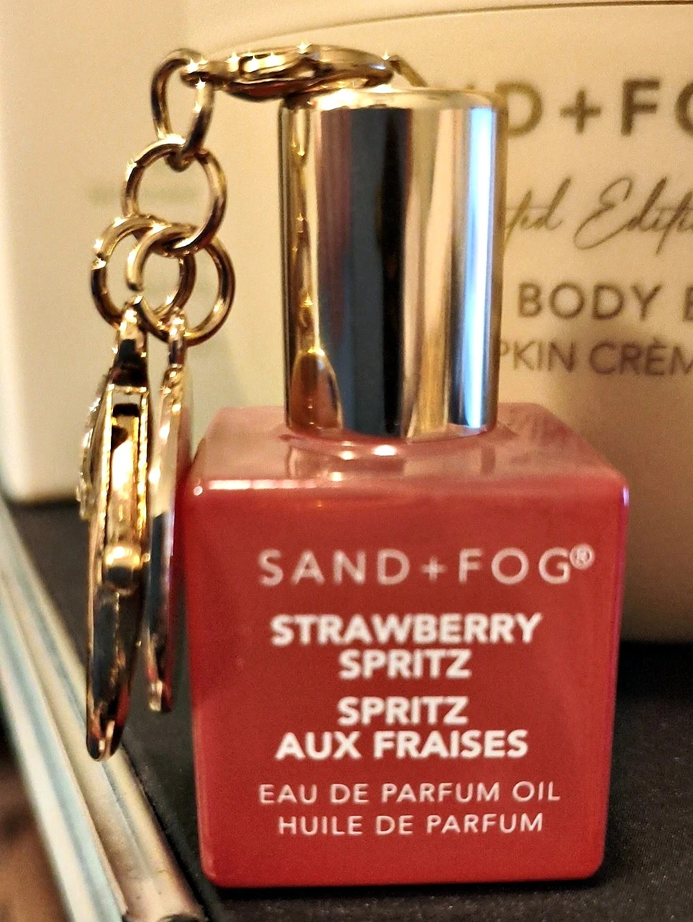 SAND + FOG Strawberry Spritz 10 mL Eau de Parfum Oil Purse Bag Charm Keychain